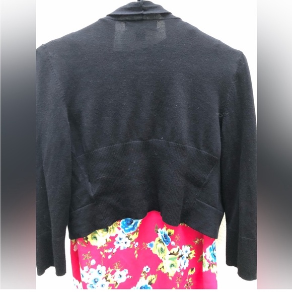 Michael Michael Kors | open front cropped black cardigan - Picture 6 of 10